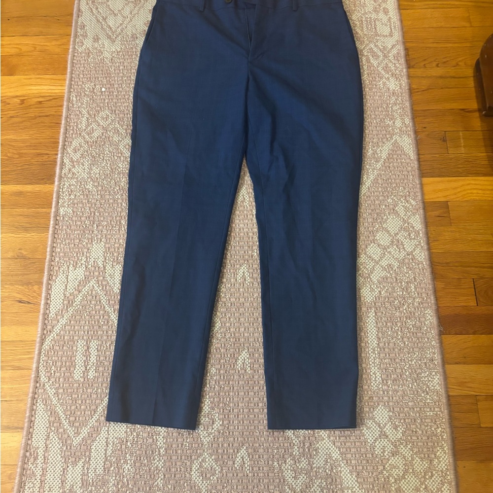 Banana Republic Men's Navy plaid dress pants